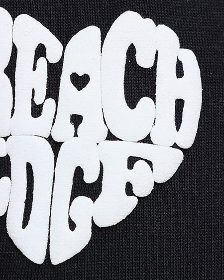 INGNI(イング) BACKハートロゴリンガーTシャツ クロ/オフホワイト