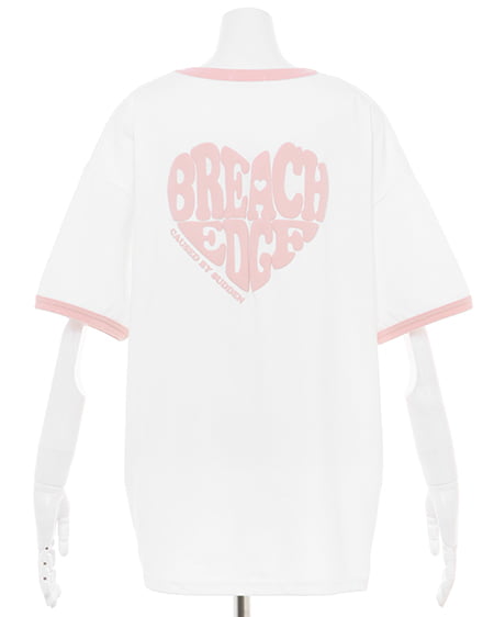 BACKハートロゴリンガーTシャツ