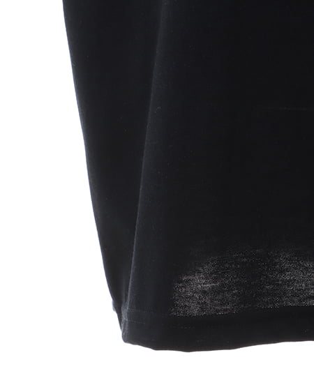 INGNI(イング) BACKバラプリントチュニックTシャツ クロ