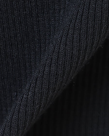 INGNI(イング) 裾ゴムロゴリブTシャツ クロ