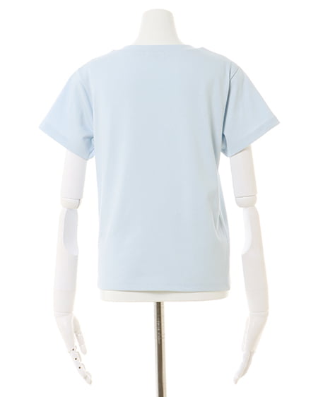 INGNI（イング） パールロゴちびTシャツ ﾗｲﾄﾌﾞﾙｰ