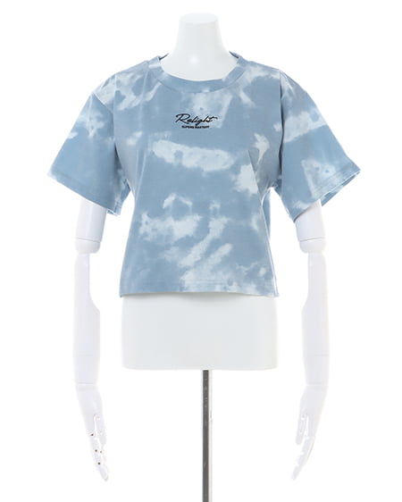 INGNI（イング） タイダイ柄ロゴショートTシャツ ﾌﾞﾙｰ