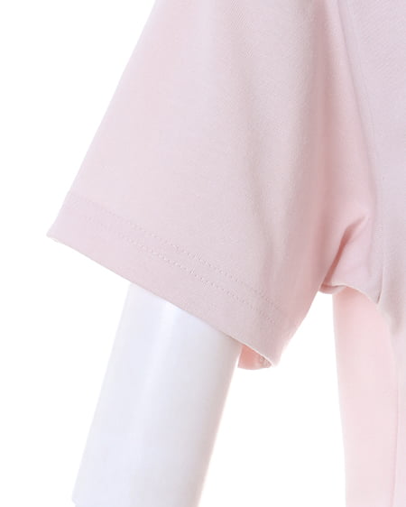 INGNI（イング） パール付刺しゅうロゴTシャツ ﾋﾟﾝｸ