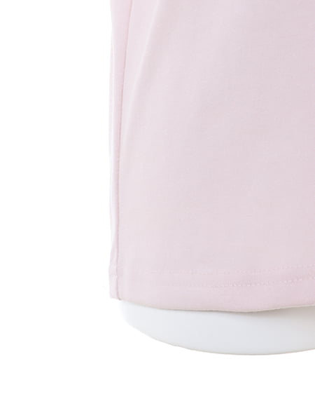 INGNI（イング） パール付刺しゅうロゴTシャツ ﾋﾟﾝｸ