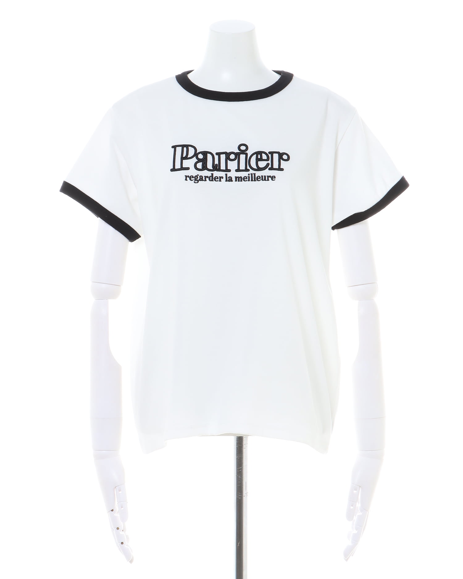 ふくれ刺しゅうリンガーTシャツ｜INGNI(イング) 公式通販｜INGNI