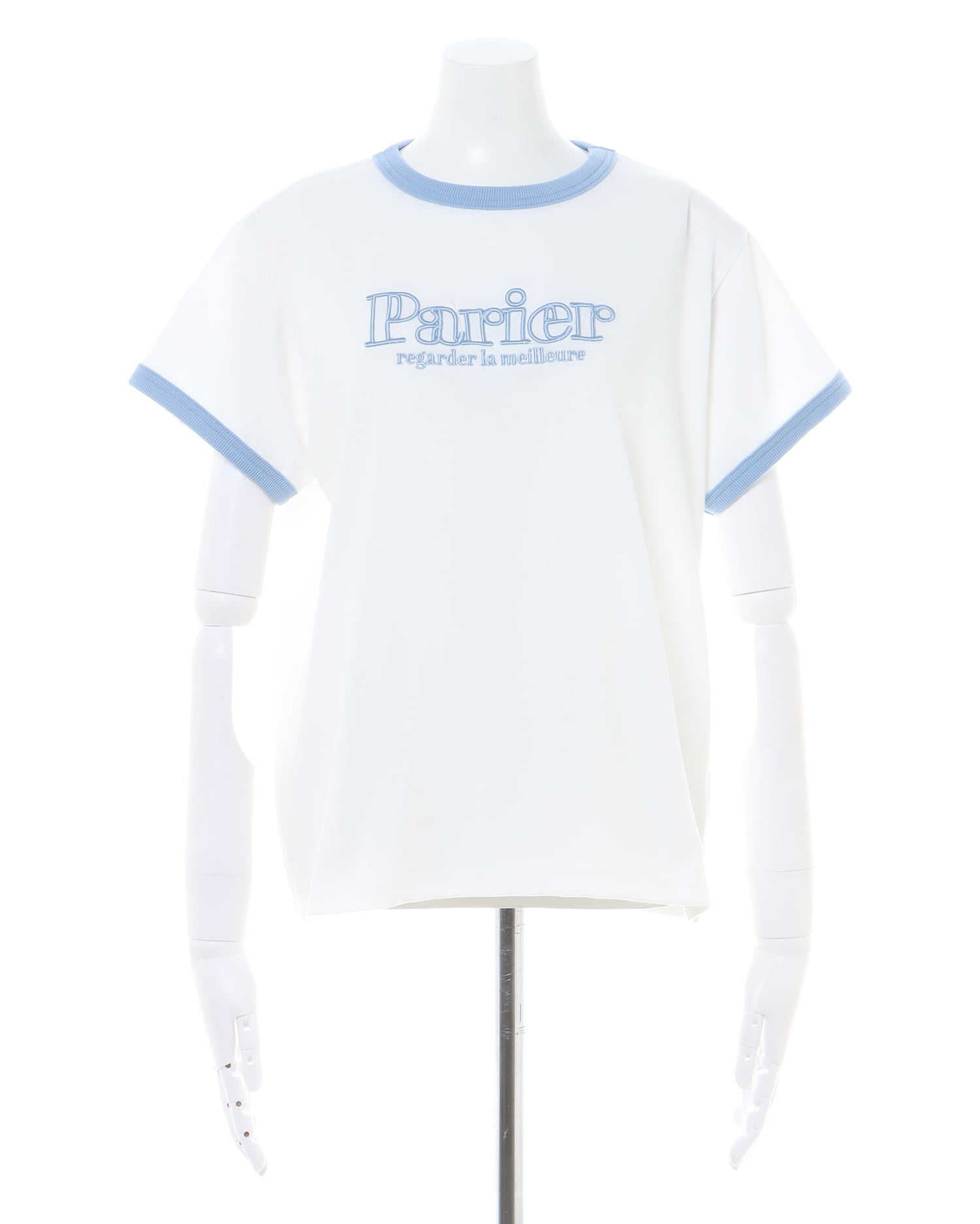 ふくれ刺しゅうリンガーTシャツ｜INGNI(イング) 公式通販｜INGNI