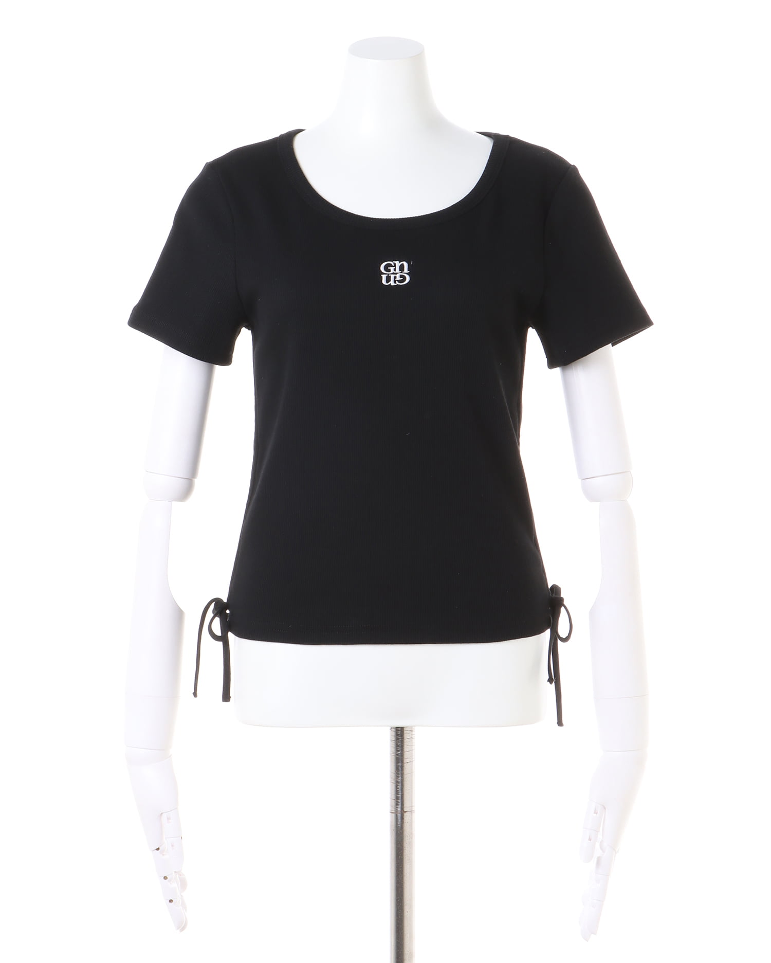 INGNI Tシャツ 胸刺しゅうロゴサイドギャザーリブTシャツ｜INGNI(イング) 公式
