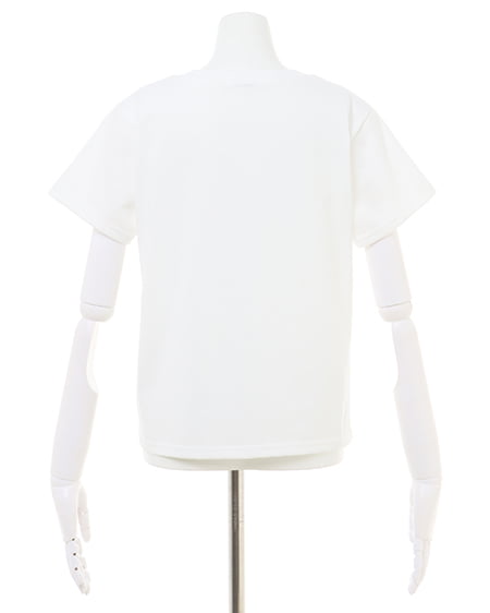 INGNI（イング） イニシャル刺しゅうロゴTシャツ ｵﾌﾎﾜｲﾄ/ｵﾌﾎﾜｲﾄ