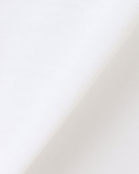 INGNI（イング） ハーフZIP襟配色胸ロゴショート丈Tシャツ ｵﾌﾎﾜｲﾄ