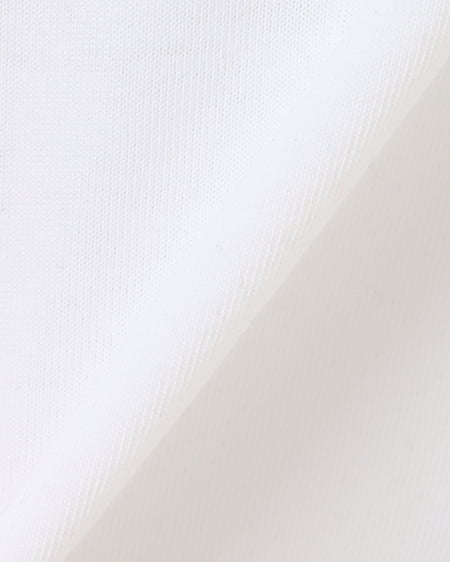 INGNI（イング） 裾ドロスト胸ロゴ袖ラインリンガーTシャツ ｵﾌﾎﾜｲﾄ
