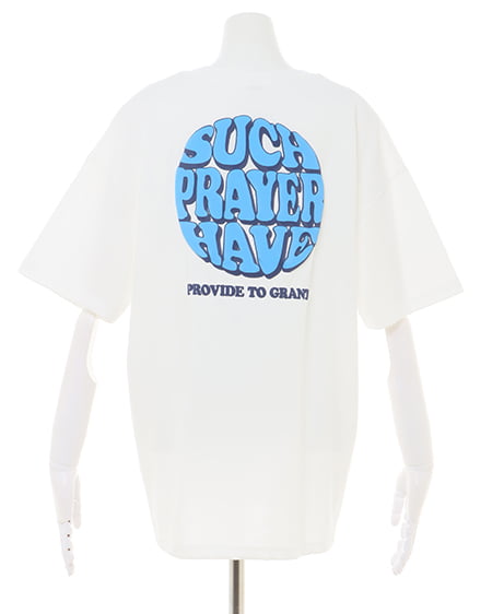 INGNI（イング） BackサークルロゴチュニックTシャツ ｵﾌﾎﾜｲﾄ/ﾌﾞﾙｰ