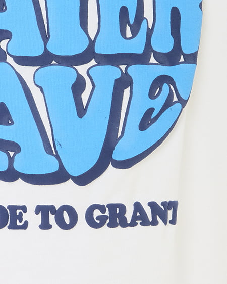 INGNI（イング） BackサークルロゴチュニックTシャツ ｵﾌﾎﾜｲﾄ/ﾌﾞﾙｰ