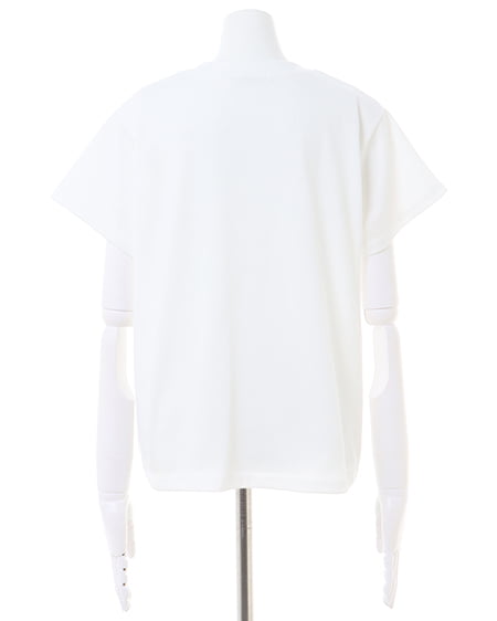 INGNI（イング） sweet刺しゅうロゴTシャツ ｵﾌﾎﾜｲﾄ/ﾋﾟﾝｸ