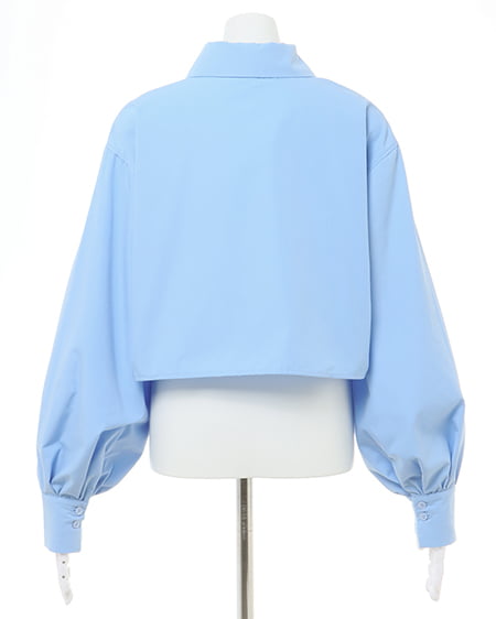 INGNI(イング) バリモアカラーショートシャツ サックス/ブルー