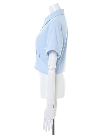 INGNI(イング) アソート/クロップド半袖シャツ サックス