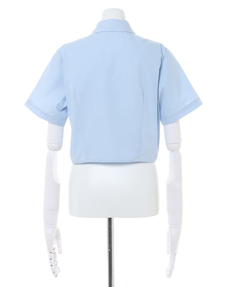 INGNI(イング) アソート/クロップド半袖シャツ サックス