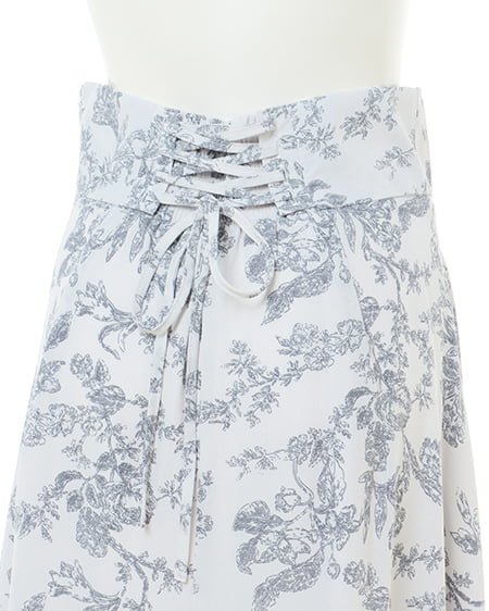 INGNI(イング) トワルドジュイ柄フレア/スカート コン