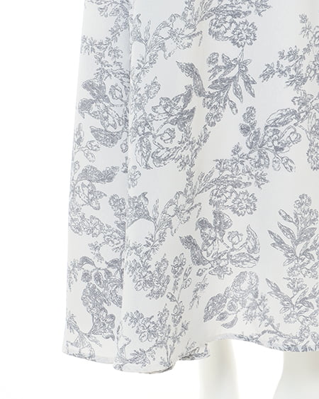 INGNI(イング) トワルドジュイ柄フレア/スカート コン