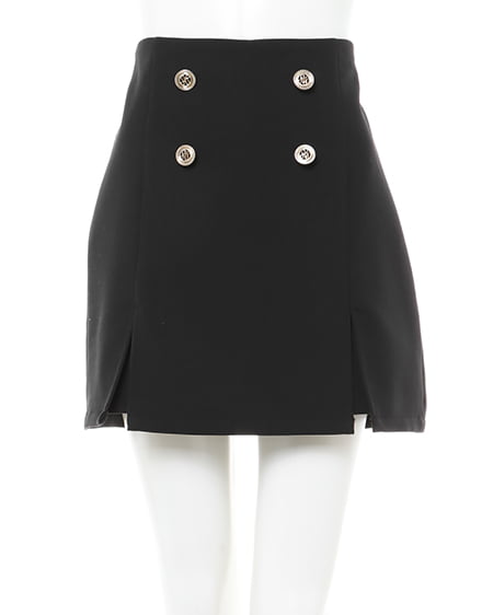 INGNI(イング) 裾スリットスカパン クロ