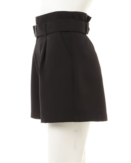 INGNI(イング) 共ベルト付キュロットパンツ クロ