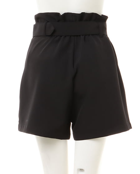 INGNI(イング) 共ベルト付キュロットパンツ クロ