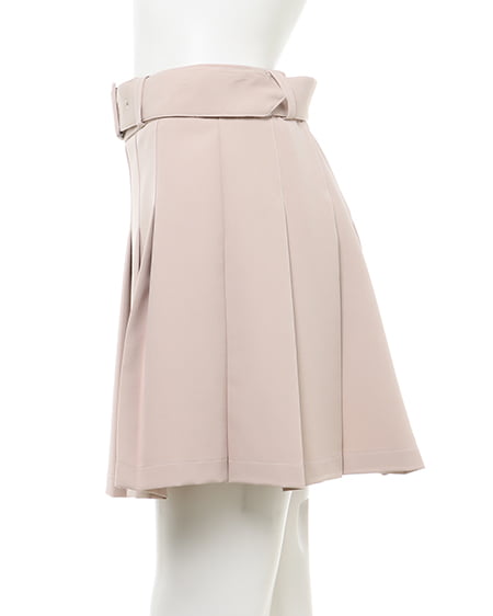 INGNI(イング) 共ベルト付プリーツスカパン(セットアップ対応) ライトベージュ