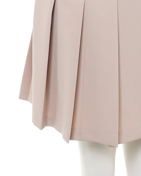 INGNI(イング) 共ベルト付プリーツスカパン(セットアップ対応) ライトベージュ