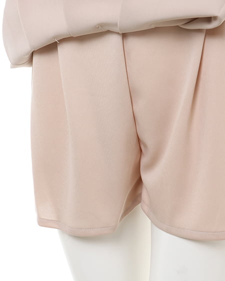 INGNI(イング) 共ベルト付プリーツスカパン(セットアップ対応) ライトベージュ