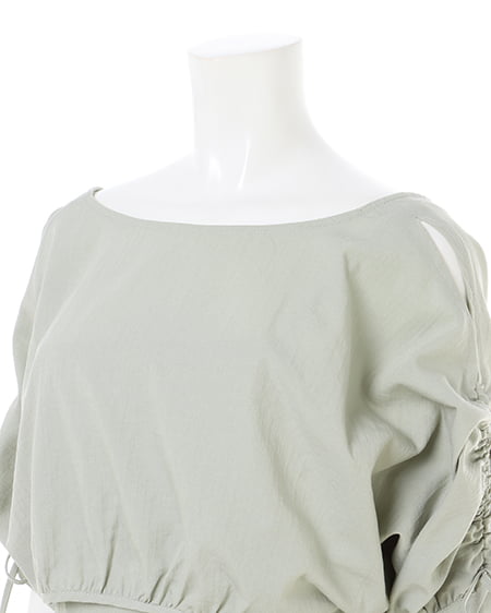 INGNI(イング) BACKリボンドロストトップス+フレアキャミワンピースSET ミントグリーン