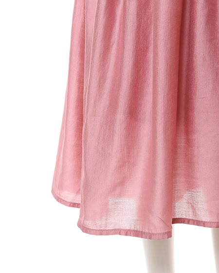 INGNI(イング) Backリボンスクエアネックバルーンスリーブ/ワンピース ピンク