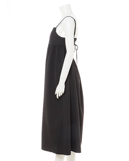 INGNI(イング) ふくれジャガードキャミワンピース クロ