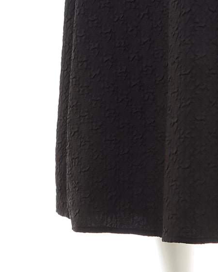 INGNI(イング) ふくれジャガードキャミワンピース クロ