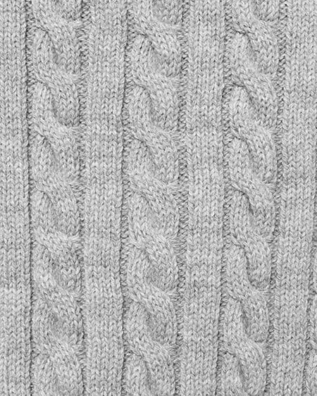 INGNI(イング) ショート丈ケーブルニットベスト+ショート丈シャツセット グレー