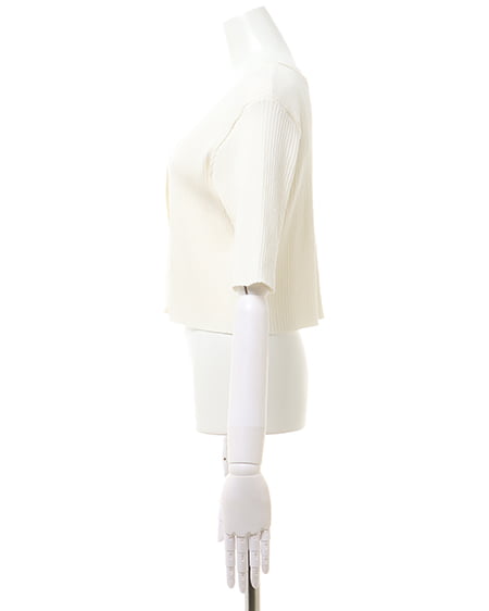 INGNI（イング） フロントチェーン付半袖ボレロニット＋キャミSET ｱｲﾎﾞﾘｰ