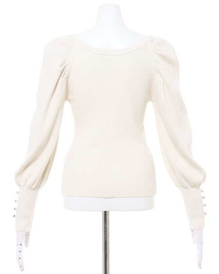 INGNI(イング) スクエアネックニット オフホワイト