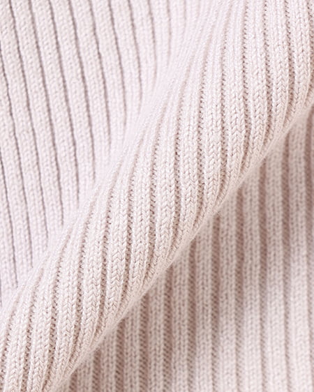 INGNI(イング) デコルテオープンパワショル5分袖ニット グレージュ