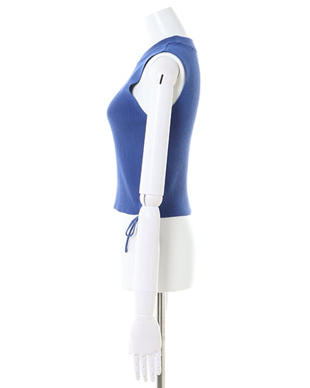 INGNI(イング) サイドカットアウトドロストノースリニット ブルー