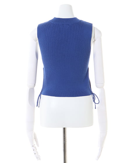 INGNI(イング) サイドカットアウトドロストノースリニット ブルー