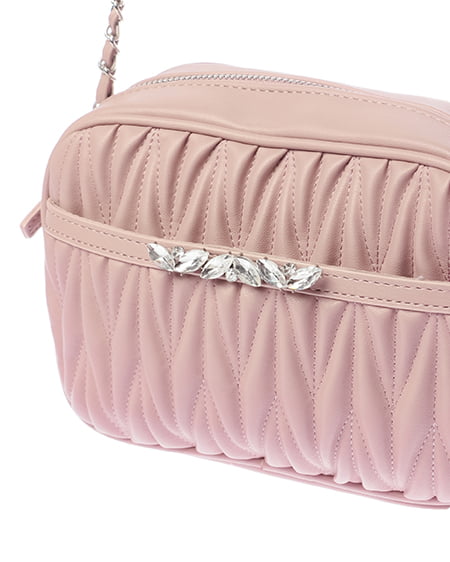 INGNI（イング） キルティングビジューショルダーバッグ ﾋﾟﾝｸ