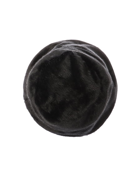 INGNI(イング) ふわふわエコファーバケットハット クロ