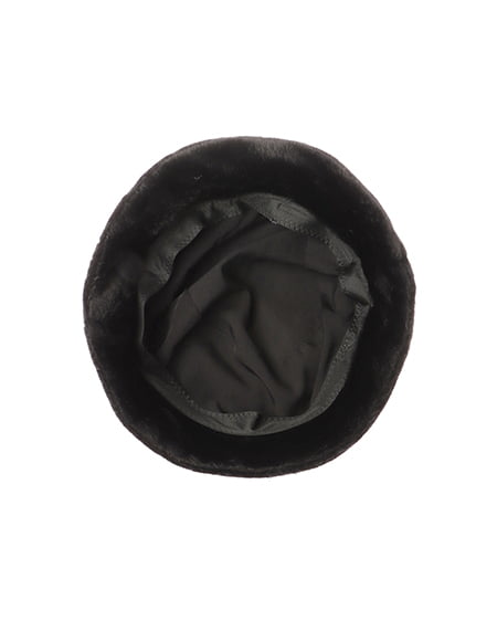 INGNI(イング) ふわふわエコファーバケットハット クロ