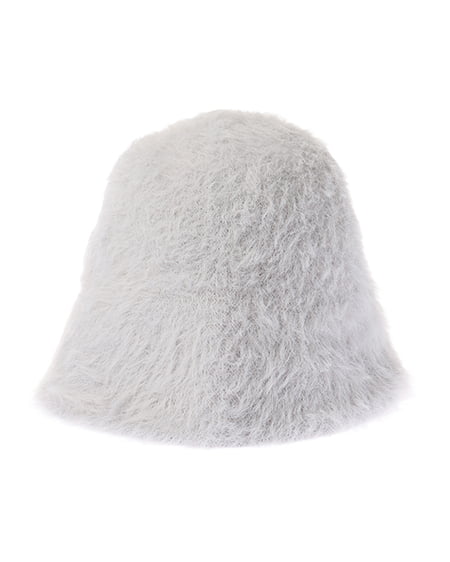 INGNI（イング） ロングシャギーバケットハット ﾌﾞﾙｰｸﾞﾚｰ