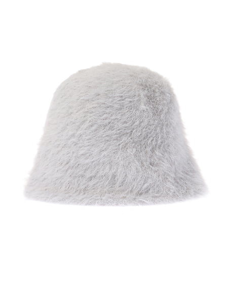 INGNI（イング） ロングシャギーバケットハット ﾌﾞﾙｰｸﾞﾚｰ