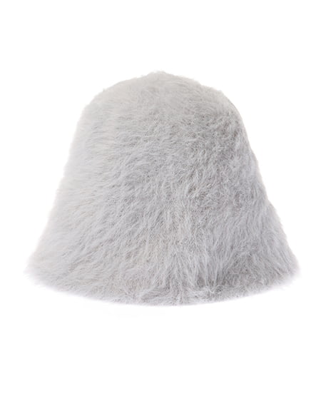 INGNI（イング） ロングシャギーバケットハット ﾌﾞﾙｰｸﾞﾚｰ