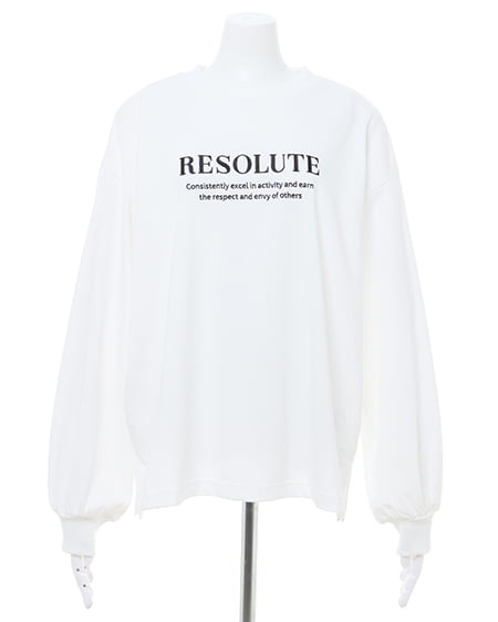 INGNI（イング） シンプルロゴロングTシャツ ｵﾌﾎﾜｲﾄ