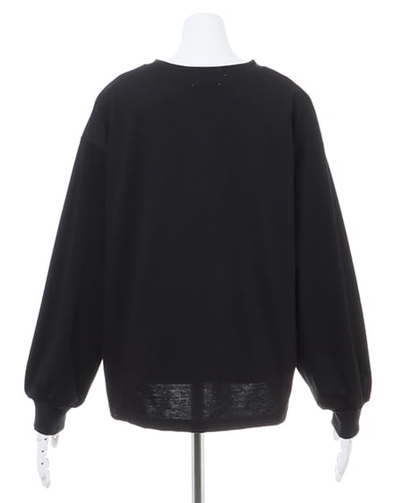 INGNI（イング） シンプルロゴロングTシャツ ｸﾛ