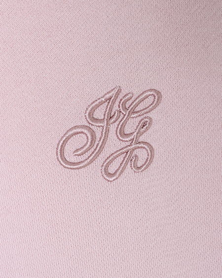 INGNI(イング) 裾ドロスト胸ロゴショートスウェットトップス スモークピンク