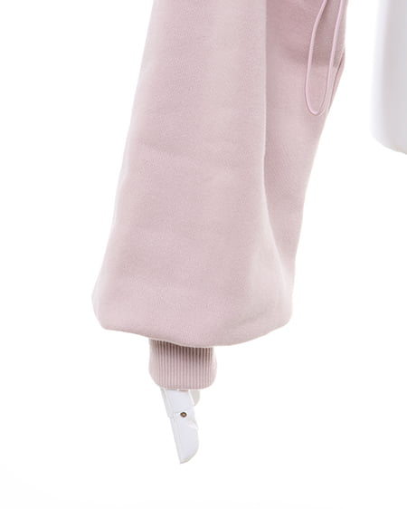 INGNI(イング) 裾ドロスト胸ロゴショートスウェットトップス スモークピンク