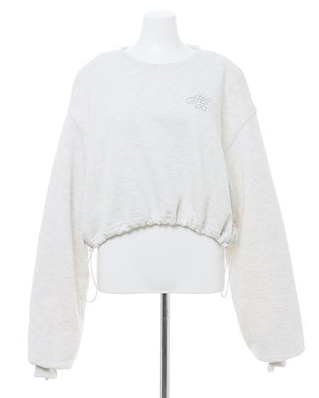 INGNI（イング） 裾ドロスト胸ロゴショートスウェットトップス ｵｰﾄﾐｰﾙ