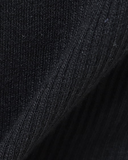 INGNI(イング) 裾ゴムロゴ配色リブタンク クロ